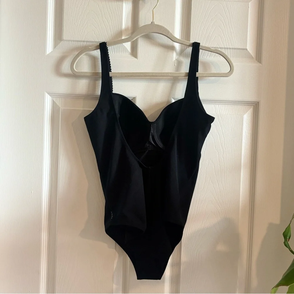 NWOT SHAN Black One Piece Swimsuit Size 10